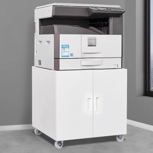 办公室打印机放置柜A4复印机工作台带轮文件传真机底座柜移动矮柜